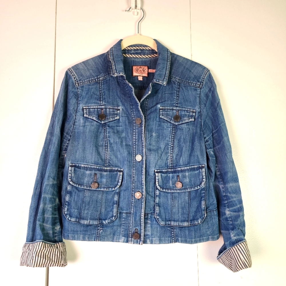 Juicy Couture Jean Jacket Petite Large